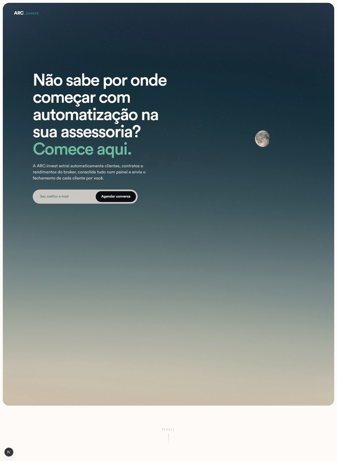 ARC.invest — plataforma de IA para assessores de investimento